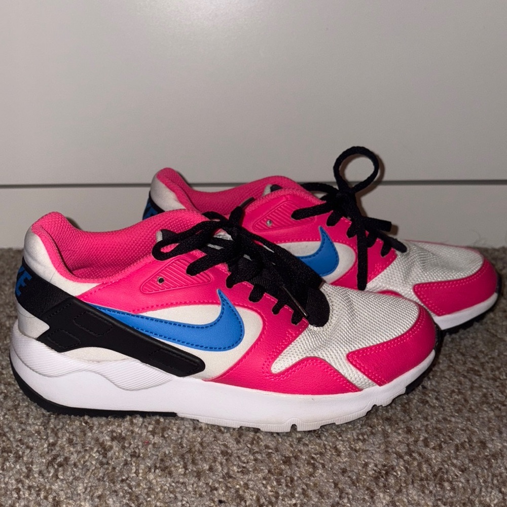 Nike Bright Pink and Blue Athletic Shoes